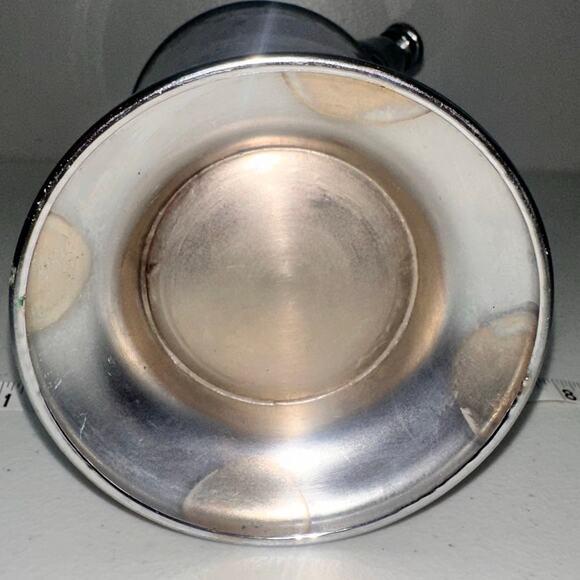 Vintage Chrome Plated Art Deco Grape Vine Design Martini Cocktail Shaker - Picture 2 of 8